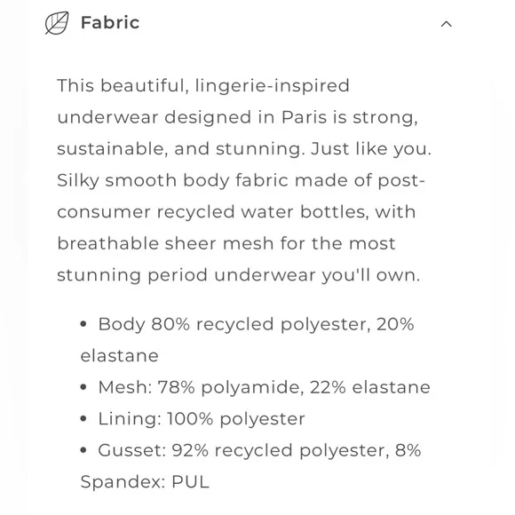 NIB Saalt Leakproof French Cut High Waist Underwear - Picture 15 of 16